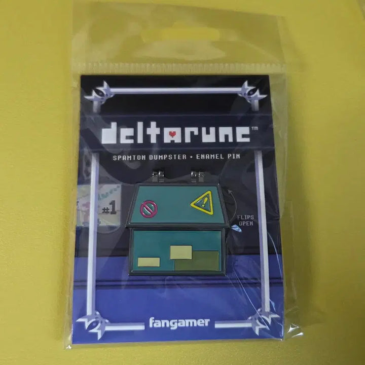 [BUNJANG] Deltarune Spamton Folding Pin Badge Fanmer Goods / 델타룬 스팸톤 접이식 핀뱃지 팬게이머 굿즈