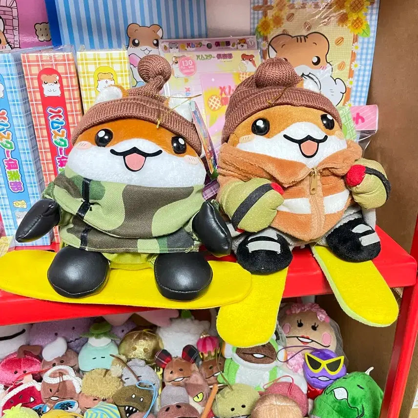 [BUNJANG] Hamster Club Ski Board Set 2 Types Dolls / 일괄가격]고전 햄스터클럽 스키보드 2종 인형