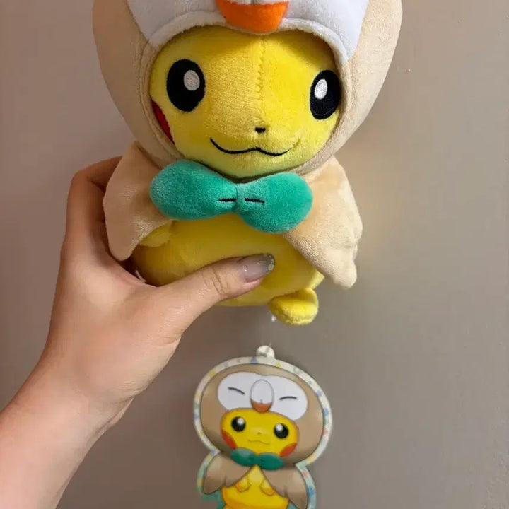 [BUNJANG] Pokemon Center Poncho Chu Rowlet Plush / 포켓몬센터 판초츄 나몰빼미 인형