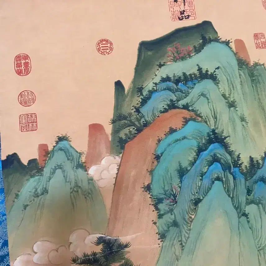 [BUNJANG] Traditional Landscape Painting Folding Screen Scroll / 전통 산수화 병풍 족자