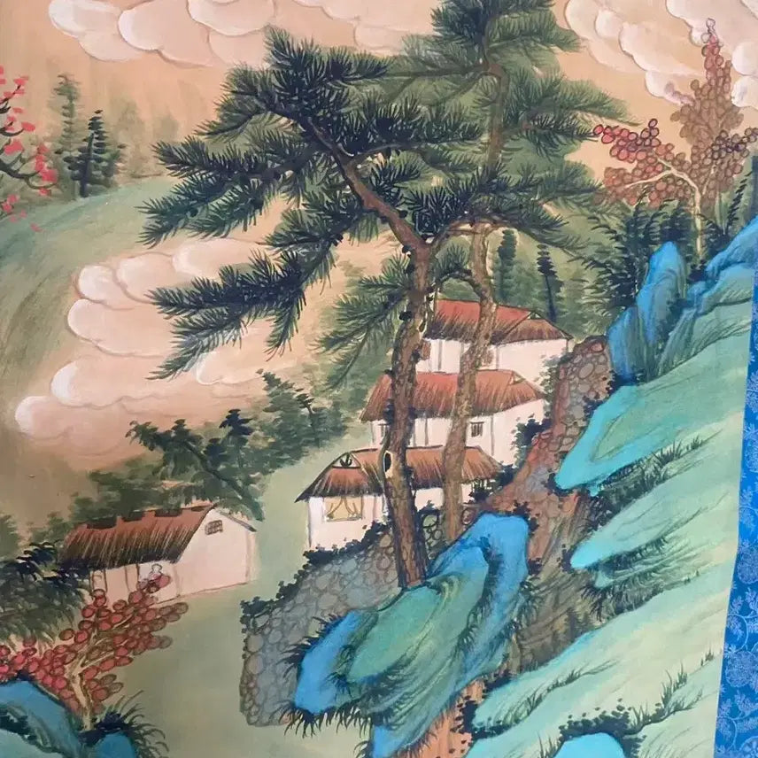 [BUNJANG] Traditional Landscape Painting Folding Screen Scroll / 전통 산수화 병풍 족자