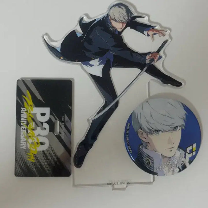 [BUNJANG] Persona 30th Anniversary Acrylic Stand &amp; Persona 4 Protagonist Badge Set / 페르소나 30주년 아크릴스탠드 페르소나4 주인공 번장 캔뱃지