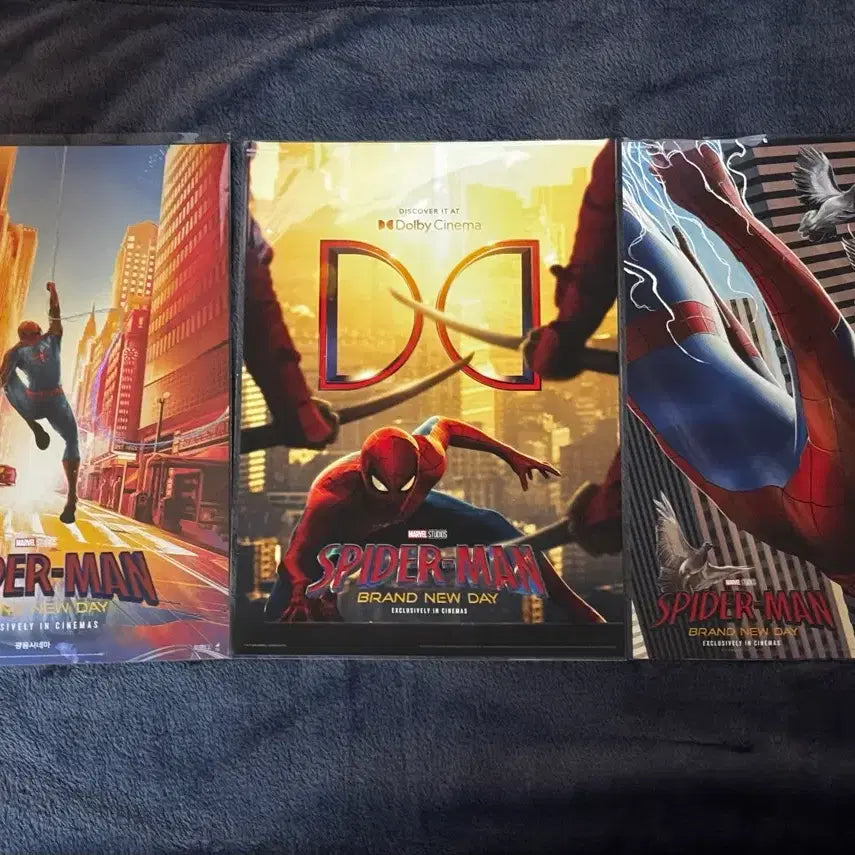 [BUNJANG] Spider-Man: Brand New Day A3 Poster Bundle Set / [3장일괄] 스파이더맨 돌비 광음 MX4D 포스터 A3 굿즈특전영화 메가박스 롯데시네마 브랜드뉴데이