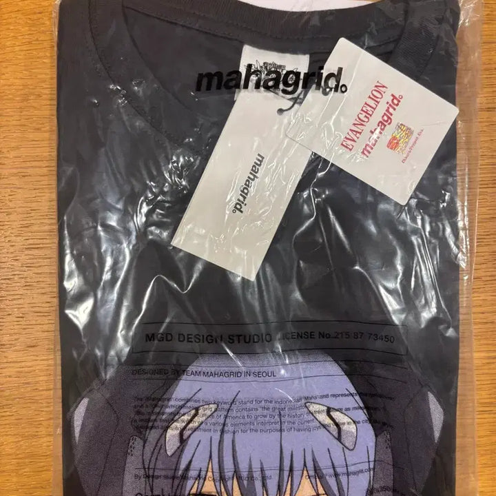 [BUNJANG] Evangelion Mashin Hero Wataru Mahgrid Collaboration T-Shirt Charcoal XL / [품절정가판매] 에반게리온 마하그리드 반팔 XL 챠콜
