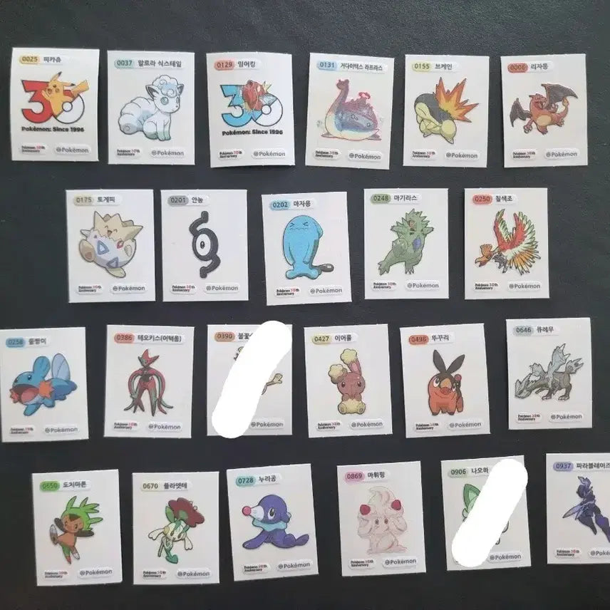 [BUNJANG] Pokemon 30th Anniversary Sticker Collection / 포켓몬 30주년 기념 띠부씰 큐레뮤