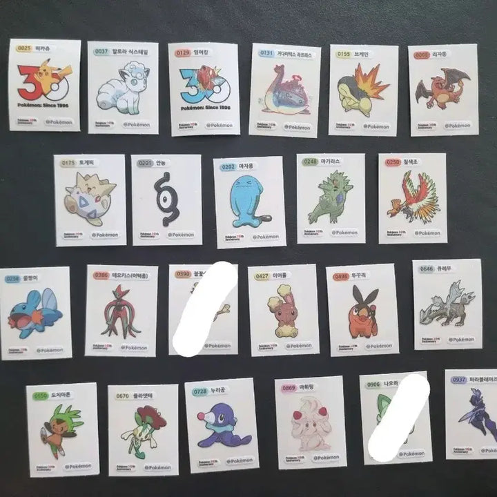 [BUNJANG] Pokemon 30th Anniversary Sticker Collection / 포켓몬 30주년 기념 띠부씰 큐레뮤