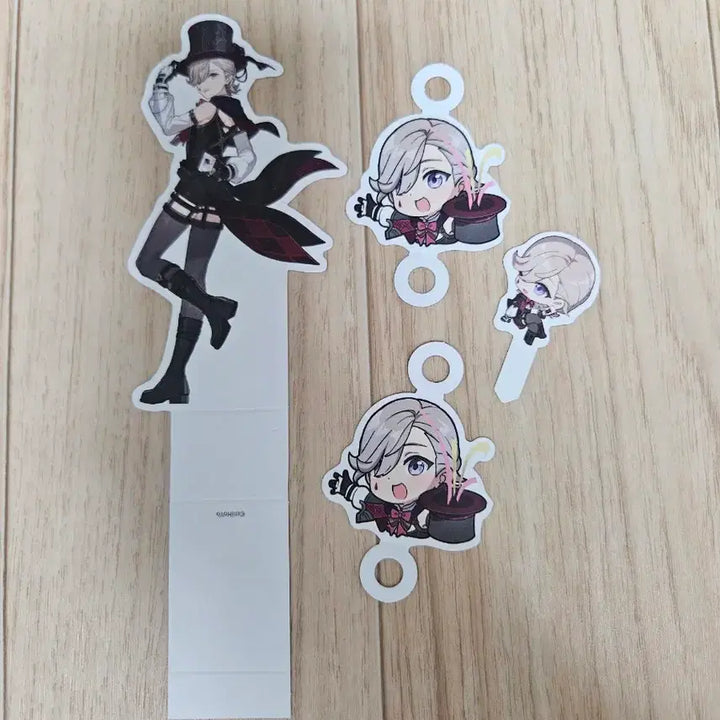 [BUNJANG] Genshin Impact Cafe Character Food Stand Linen Bundle Set / 원신 카페 리니 캐릭터 푸드스탠드 + 빨대픽 굿즈