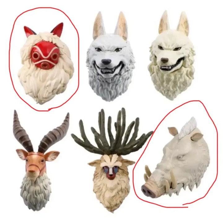 [BUNJANG] Studio Ghibli Princess Mononoke Magnet Set / 지브리 모노노케 히메(원령공주) 마그넷 자석 2종 일괄