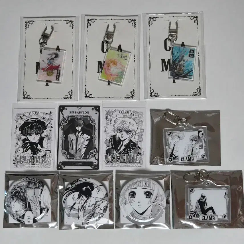 [BUNJANG] CLAMP Exhibition Goods Bundle Set (11 items) - Tokyo Babylon, etc. / 클램프전 굿즈 11종 일괄 판매 엑스 도쿄바빌론 등