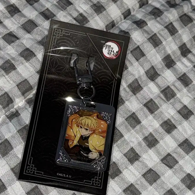 [BUNJANG] Demon Slayer Zenitsu Metal Keyring / CGV귀멸의 칼날 메탈 젠이츠 키링