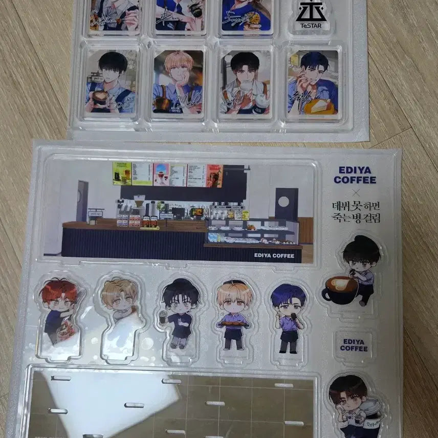 [BUNJANG] Debut or Death: EDIYA Collaboration Testar Acrylic Set / 데못죽 이디야 콜라보 테스타 아크릴 세트