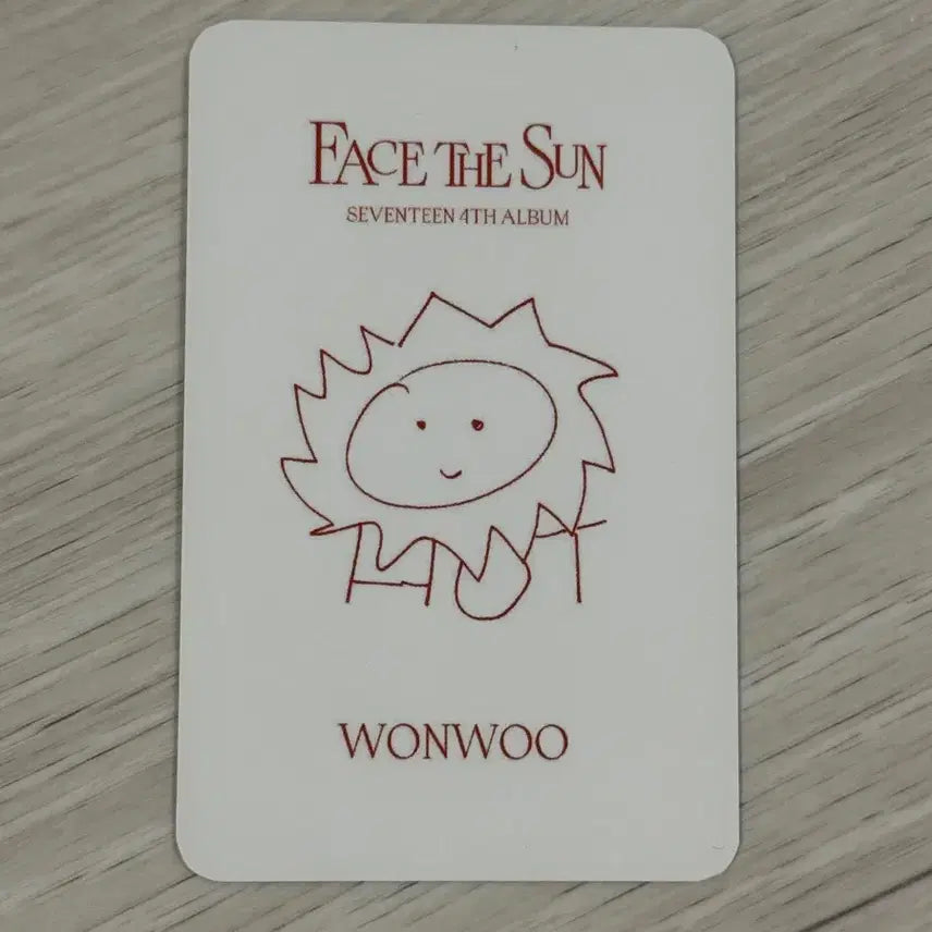 [BUNJANG] SEVENTEEN Wonwoo FML Studio Photocard / 세븐틴 원우 페더썬 공방 포카 양도