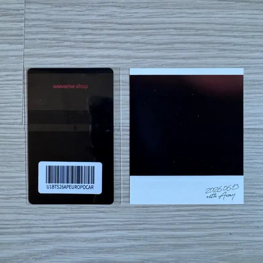 [BUNJANG] BTS Jungkook Photocard Set Europe Lucky Draw Vinyl / BTS 정국 포카 세트 유럽 럭드 + 613 바이닐 폴라 양도