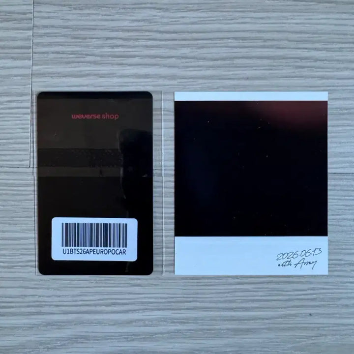 [BUNJANG] BTS Jungkook Photocard Set Europe Lucky Draw Vinyl / BTS 정국 포카 세트 유럽 럭드 + 613 바이닐 폴라 양도