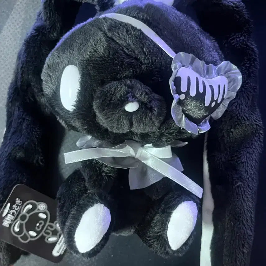 [BUNJANG] Gloomy Bear Plush Doll - Black Gothic Punk / 범용토끼 아이패치 글루미베어 인형 블랙 고스펑크