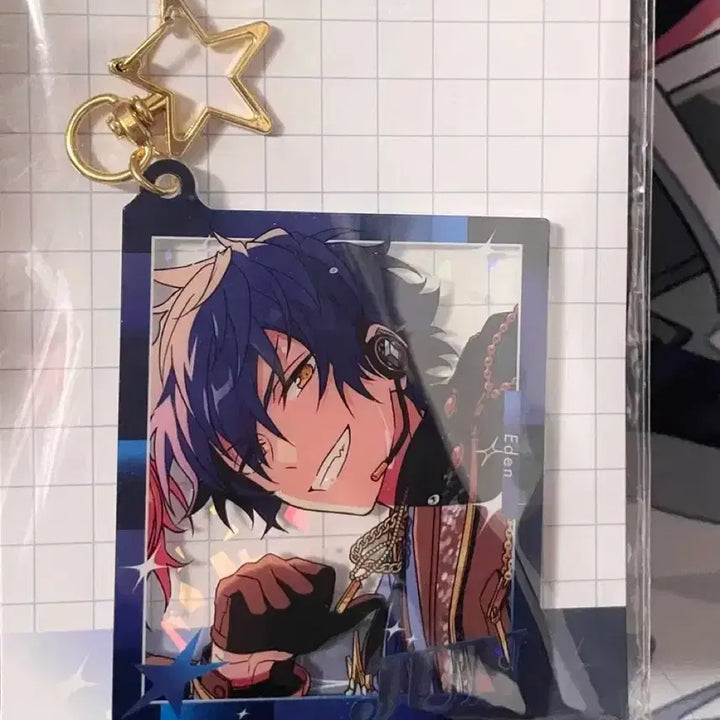 [BUNJANG] Ensemble Stars! Jun Sazanami Hologram Acrylic Keychain / 앙스타 사자나미 쥰 홀로그램 아크릴 키홀더 키링 프세카 퓨전 콜라보 에덴