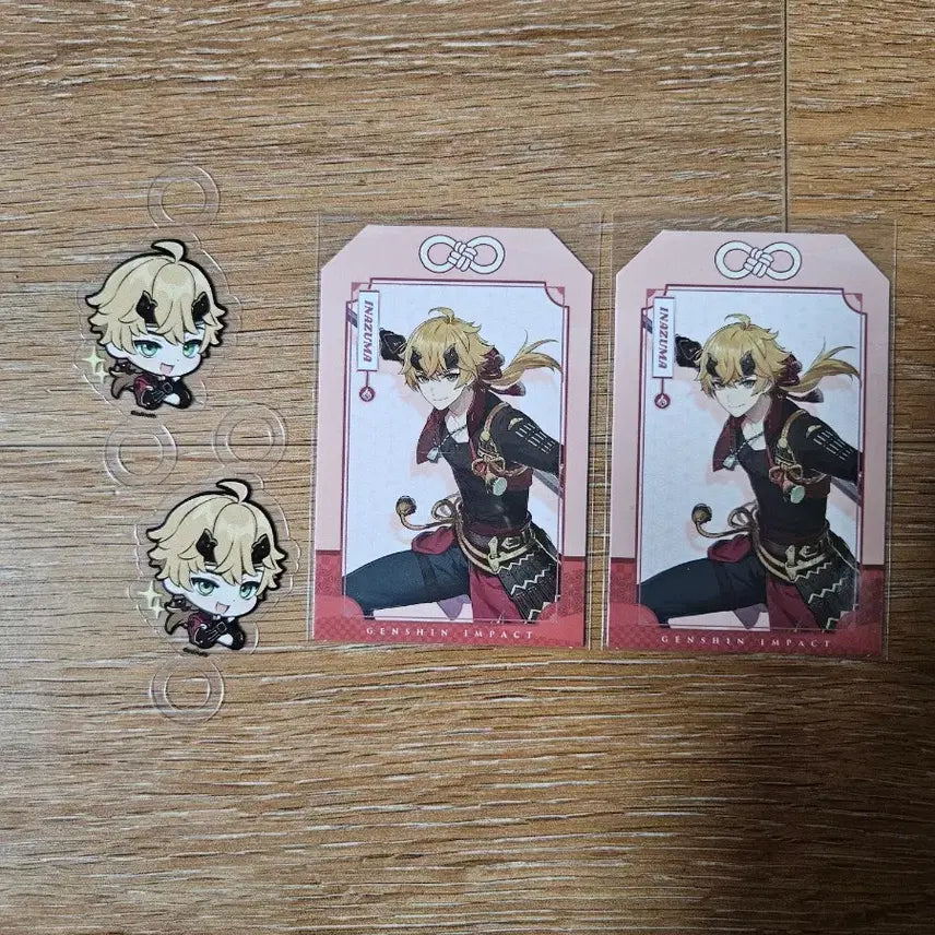 [BUNJANG] Genshin Impact PC Lounge Toma Omamori Charm &amp; Straw Pick Bundle Set / 원신pc라운지 토마 오마모리 + 빨대픽 일괄