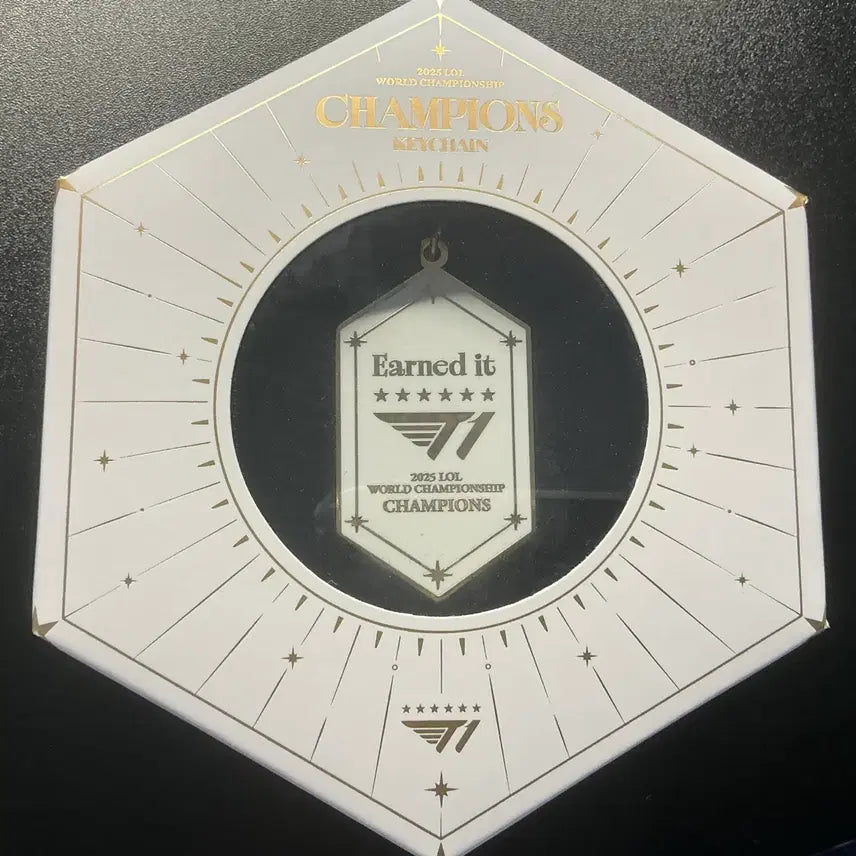 [BUNJANG] T1 2025 Worlds Championship Keychain / 티원 2025 월즈 우승 챔피언 키체인 판매 양도