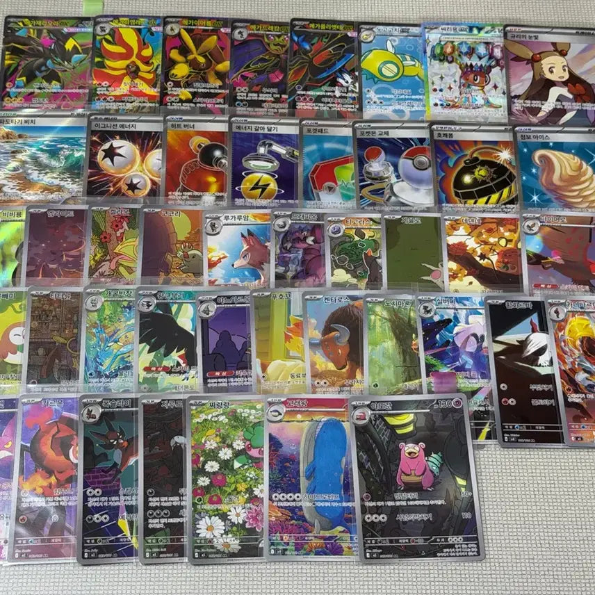 [BUNJANG] Pokemon Card Bundle - Popular SR &amp; AR Cards Included (No Duplicates, Excellent Condition) / 최저가) 포켓몬카드 SR AR카드 인기카드 포함 미중복 일괄 상태최상!