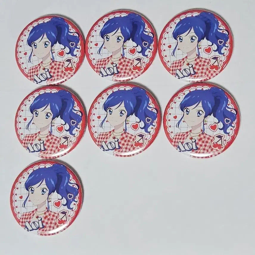 [BUNJANG] Aikatsu Aoi Kirya Girly Red Can Badge / 아이카츠 키리야 아오이 걸리레드 캔뱃지