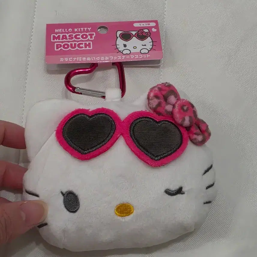 [BUNJANG] Hello Kitty Mascot Pouch Carabiner Leopard Print / 헬로키티 마스코트 파우치 카라비너 레오파드