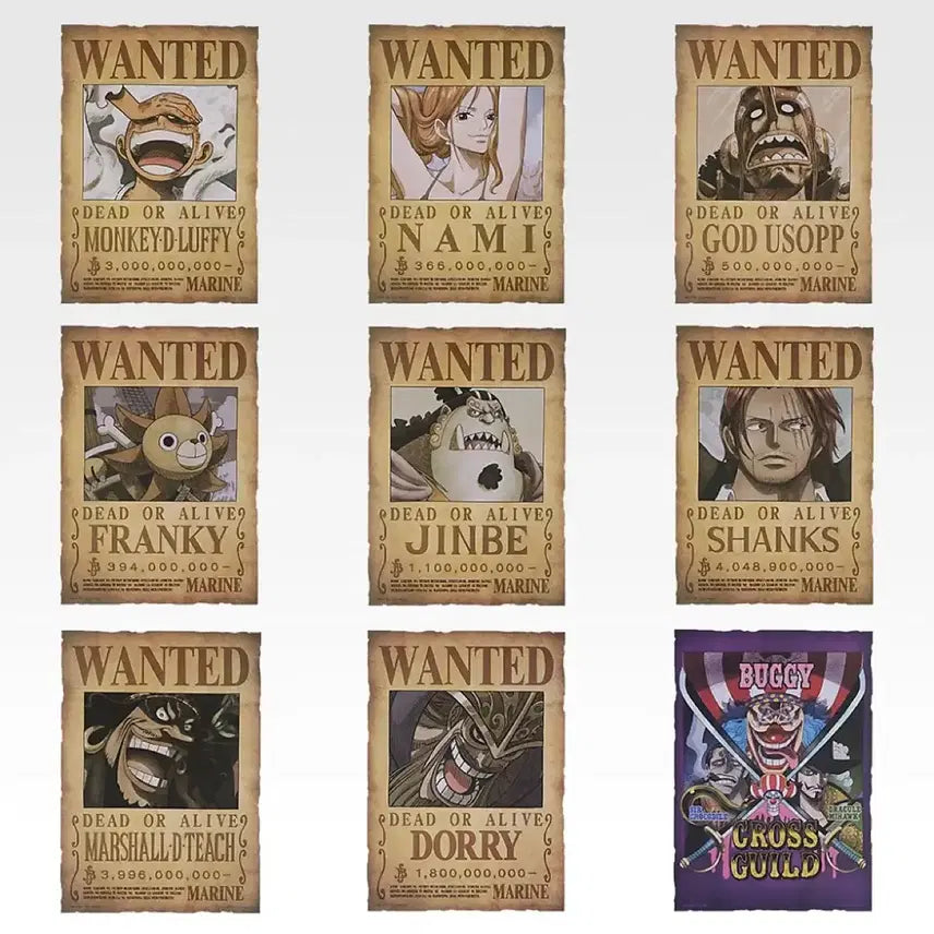 [BUNJANG] One Piece Ichiban Kuji Elbaf Arc Wanted Poster Full Set / 풀세트) 원피스 이치방쿠지 엘바프편 J상 수배서 포스터