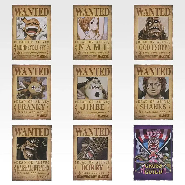 [BUNJANG] One Piece Ichiban Kuji Elbaf Arc Wanted Poster Full Set / 풀세트) 원피스 이치방쿠지 엘바프편 J상 수배서 포스터