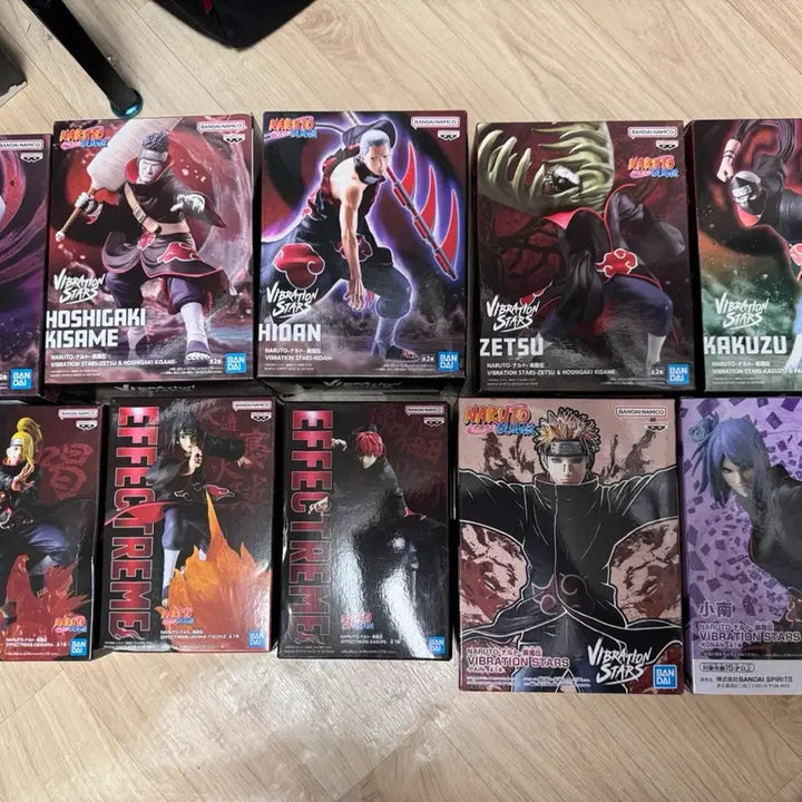 [BUNJANG] Naruto Akatsuki 10-Piece Figure Set with Exclusive Base / 나루토 아카츠키 피규어 풀세트 + 전용발판