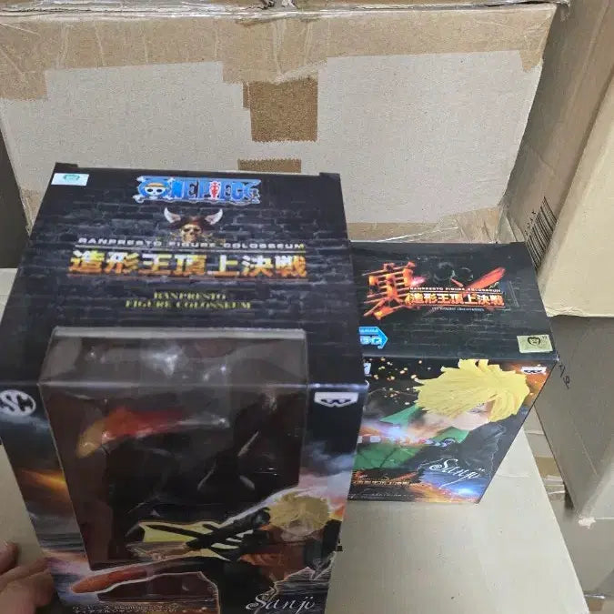 [BUNJANG] Banpresto One Piece Sanji Figures Bundle Set (Overseas Limited Edition + Japan Domestic Version) / <번장최저가미개봉>원피스 조형천하 반프레스토 피규어 상디 해외한정판 +일본내수용 2종일괄판매