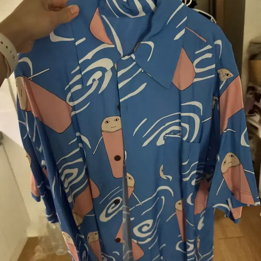[BUNJANG] Gintama Gintoki Zura Hawaiian Shirt / [개봉만]은혼 원화전 저스타웨이 하와이안 셔츠