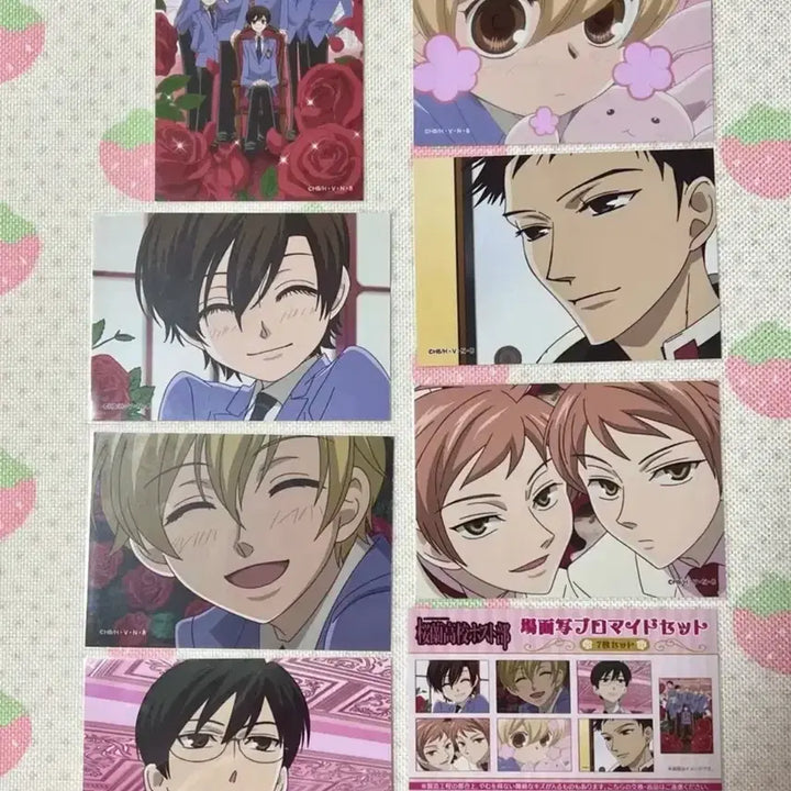 [BUNJANG] Ouran High School Host Club Bromide Postcard Set / 오란고교호스트부 브로마이드 엽서 세트 7종 일괄 오란고교사교클럽