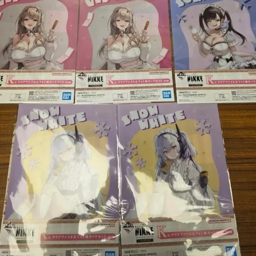 [BUNJANG] NİKE Clear File &amp; Photocard Set (5 Types) / 니케 클리어 파일&amp;포토카드 5종 세트 팝니다!!