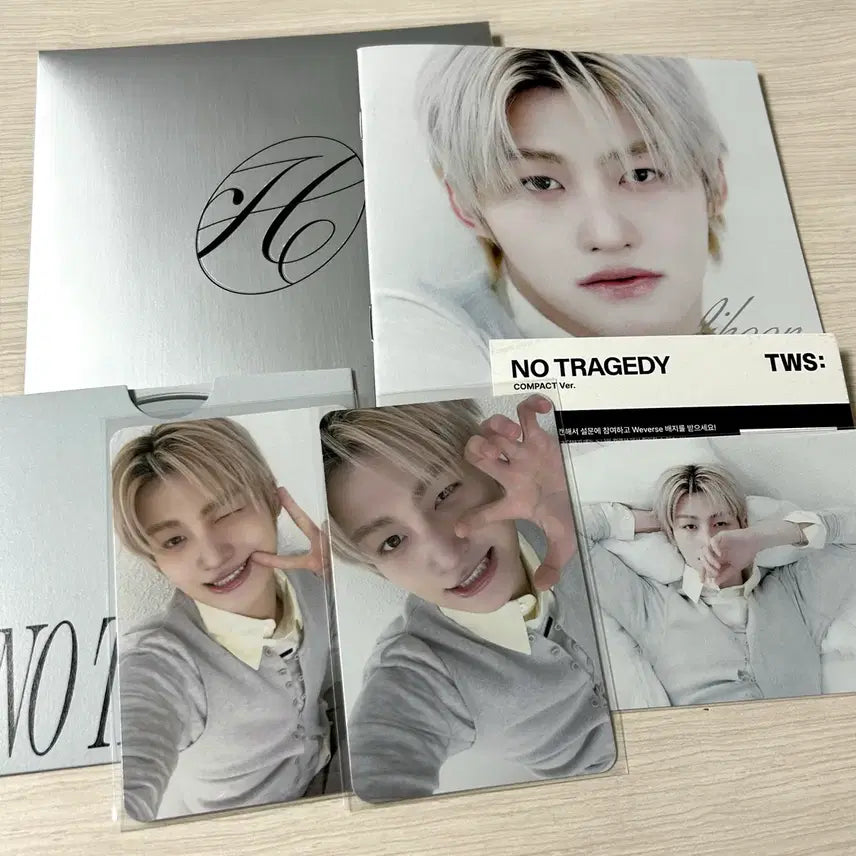[BUNJANG] TWS Compact Hush Jihoon Full Set Album Photocard No Tragedy / 투어스 컴팩트 hush 지훈 풀셋 세트 앨범 포카 no tragedy