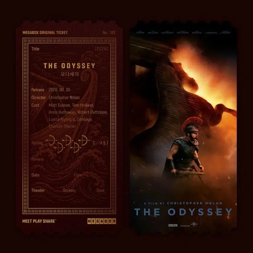 [BUNJANG] Odyssey Megabox Original Ticket (Sealed) / [미개봉]오디세이 메가박스 오리지널 티켓