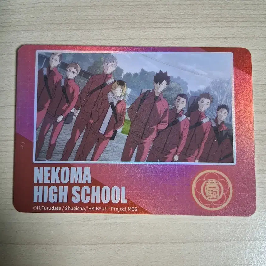 [BUNJANG] Haikyuu!! Nekoma High Random Hologram Card (Group Illustration) / 하이큐 랜덤 카드 네코마