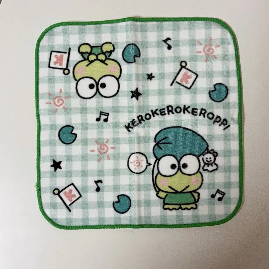 [BUNJANG] Keroppi Handkerchief / [새상품] 케로피 손수건