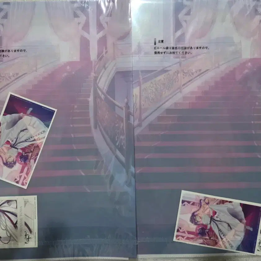 [BUNJANG] Hololive Towa Wedding Dress Style Clear File &amp; Sticker Set / 홀로라이브 토와 웨딩 드레스 스타일 클리어 파일 &amp; 스티커 팝니다!!