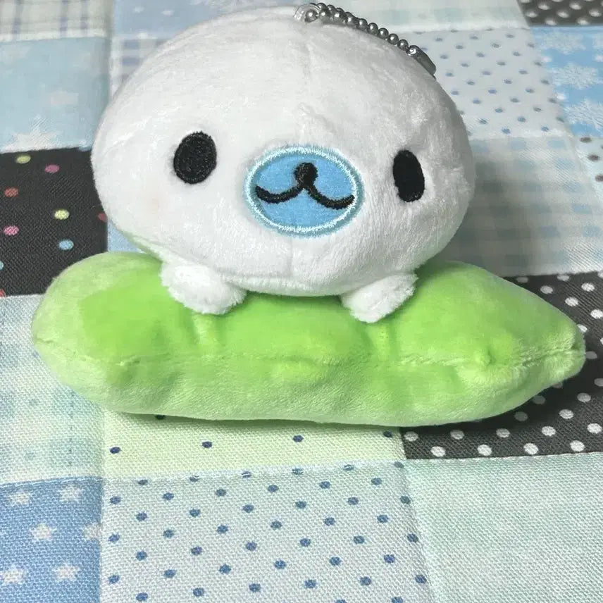 [BUNJANG] Shirogoma Mamegoma Pea Mochi Plush Keychain / 완두콩 든 시로고마 마메고마 모찌 인형 키링
