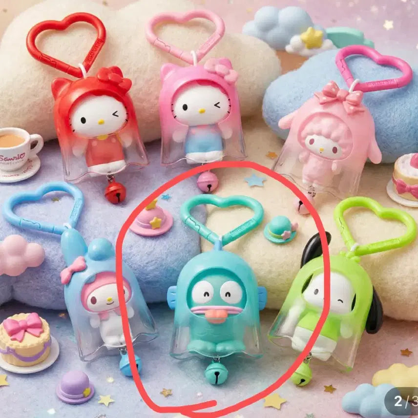 [BUNJANG] Sanrio Ghost Series Hangyodon Figure Keychain / 산리오 고스트시리즈 유령 출몰시리즈 고스트벨 한교동 피규어