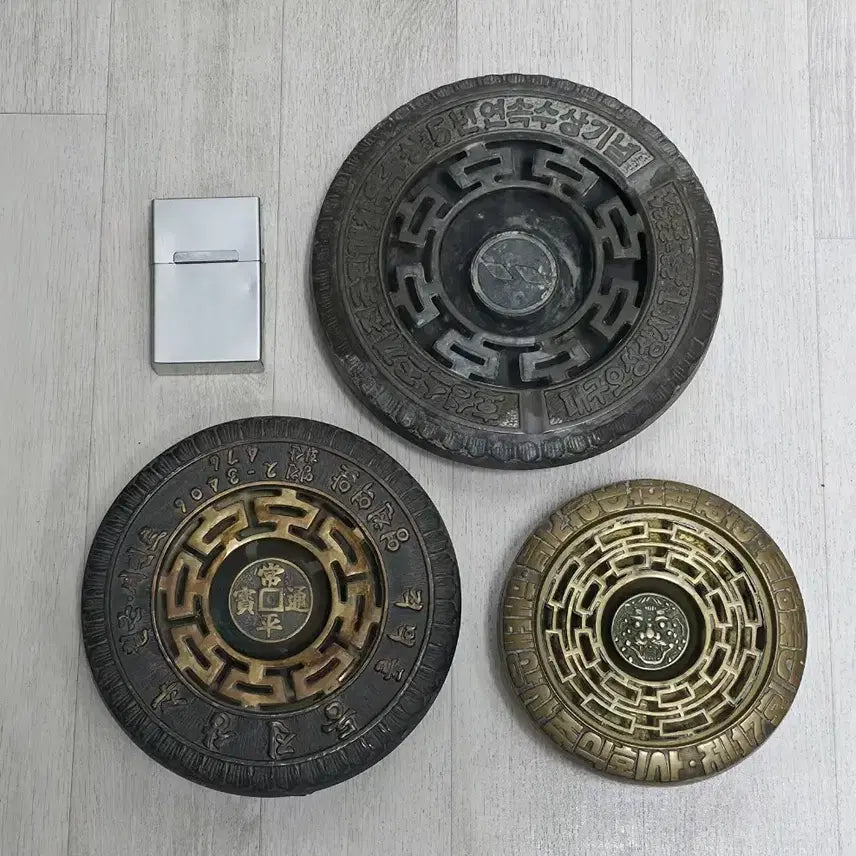 [BUNJANG] Vintage Brass Ashtrays (3 pcs) / 빈티지 황동 재털이 (70~80년대) 3개