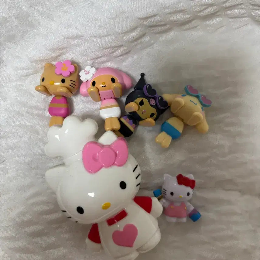[BUNJANG] Sanrio Puniruchan Tanning Gacha Figure Bundle Set / 산리오 표코노루 태닝가챠