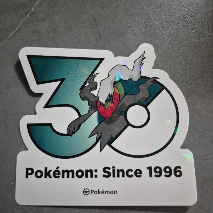 [BUNJANG] Pokemon 30th Anniversary Darkrai Sticker / 포켓몬 30주년 스티커 다크라이