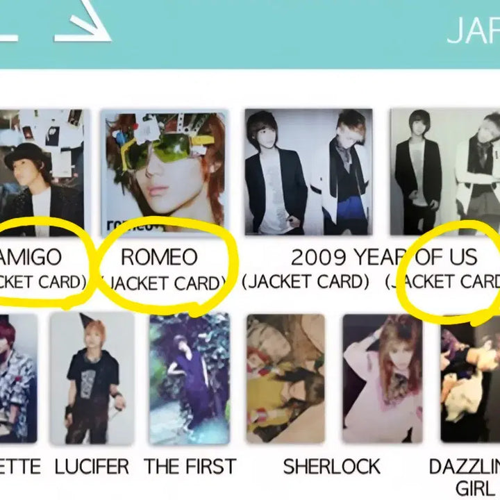 [BUNJANG] SHINee Amigo Japan Album Jacket Card (Group) / 샤이니 일본앨범 아미고 자켓카드