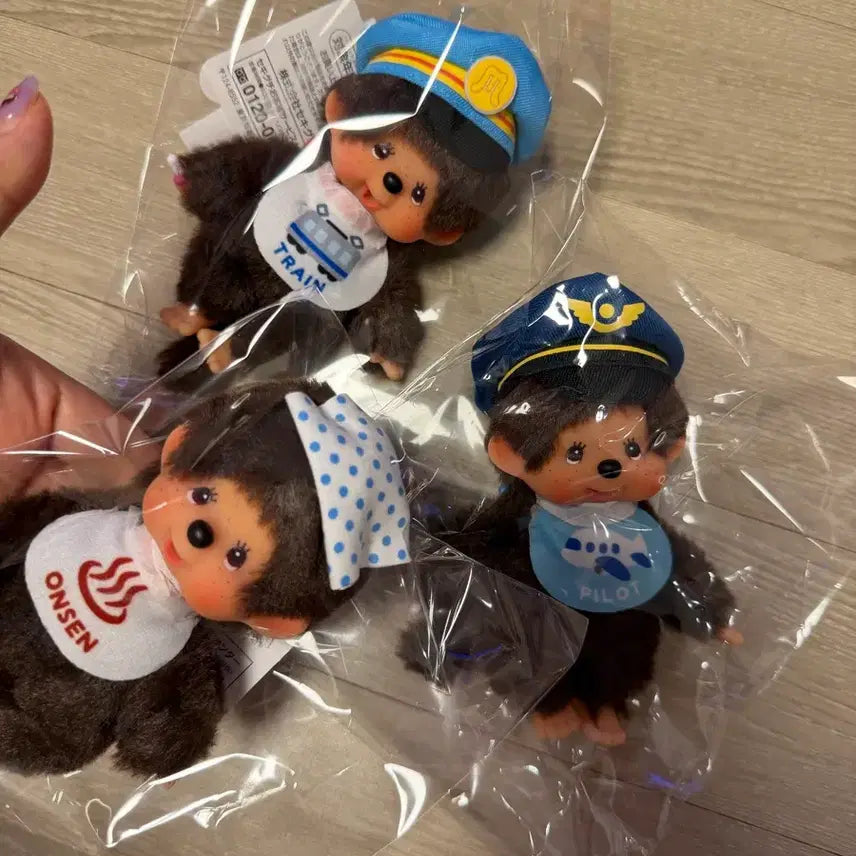 [BUNJANG] Monchhichi Onsen Train Pilot Set / 몬치치 온천 기차 파일럿 세트 판매
