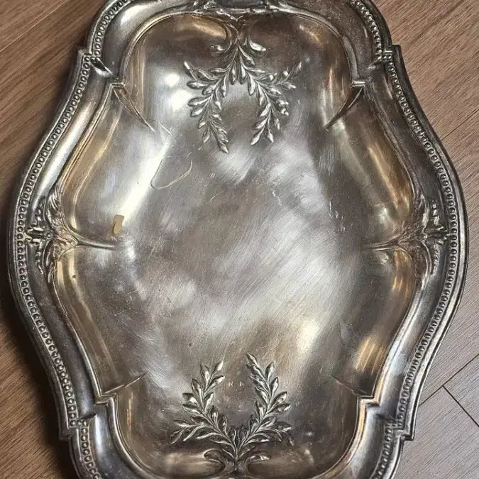 [BUNJANG] Antique Silverplate Decorative Tray France / 앤틱 장식 트레이 실버플레이트 프랑스
