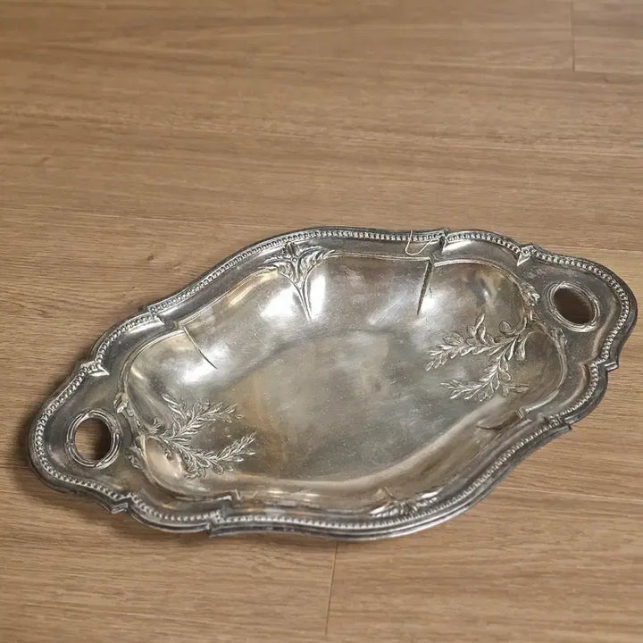 [BUNJANG] Antique Silverplate Decorative Tray France / 앤틱 장식 트레이 실버플레이트 프랑스