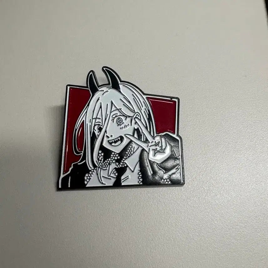 [BUNJANG] Chainsaw Man Power Badge / 체인소맨 파워 뱃지 굿즈