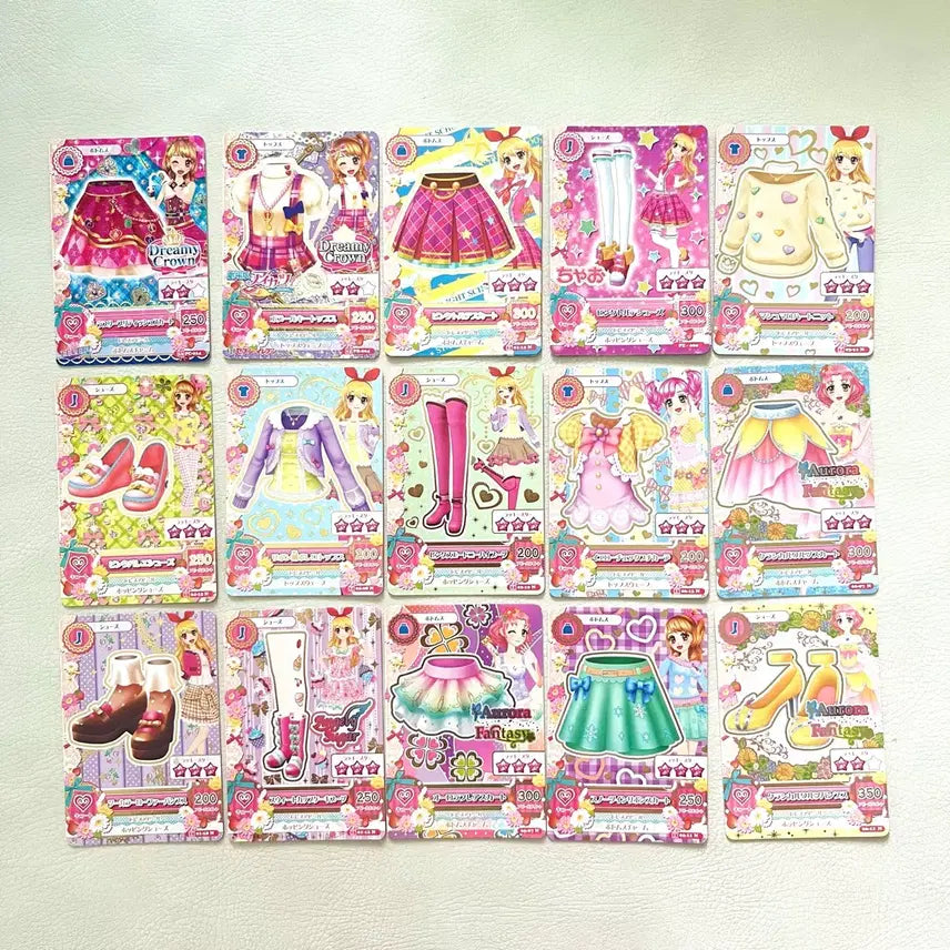 [BUNJANG] Aikatsu! Idol ga Aishiteru! Japanese Edition Rare Fragment Cards Ichigo, Rima, Yurika, Ran / 아이카츠 아이엠스타 일판 조각 레어 카드 이치고 라임 유리카 란
