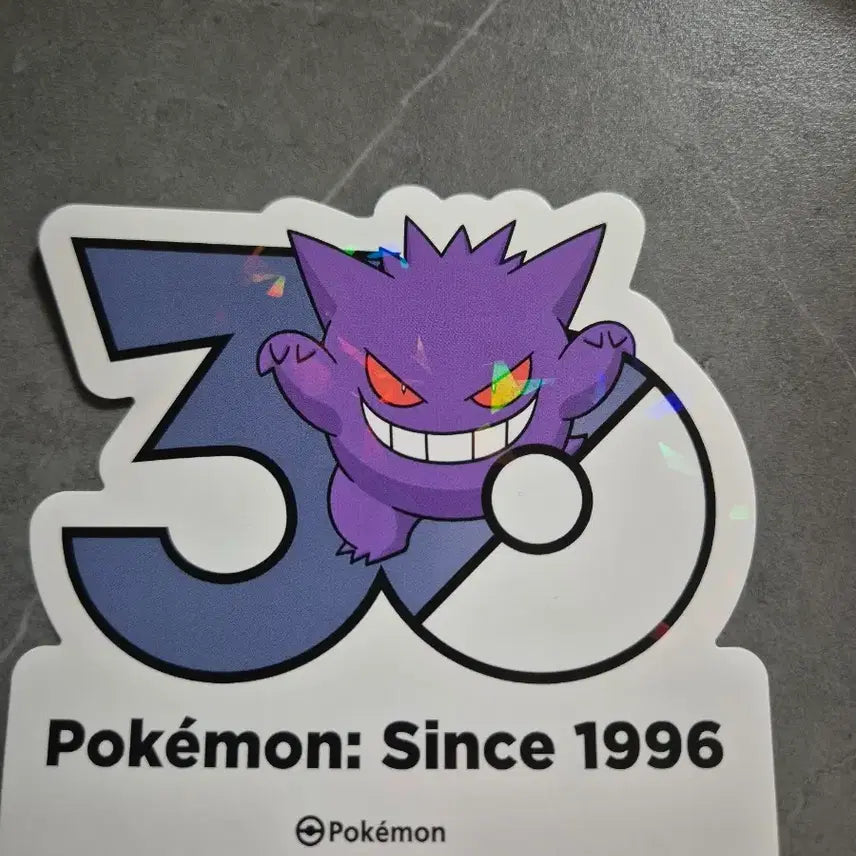 [BUNJANG] Pokemon 30th Anniversary Phantom Sticker / 포켓몬 30주년 팬텀 스티커