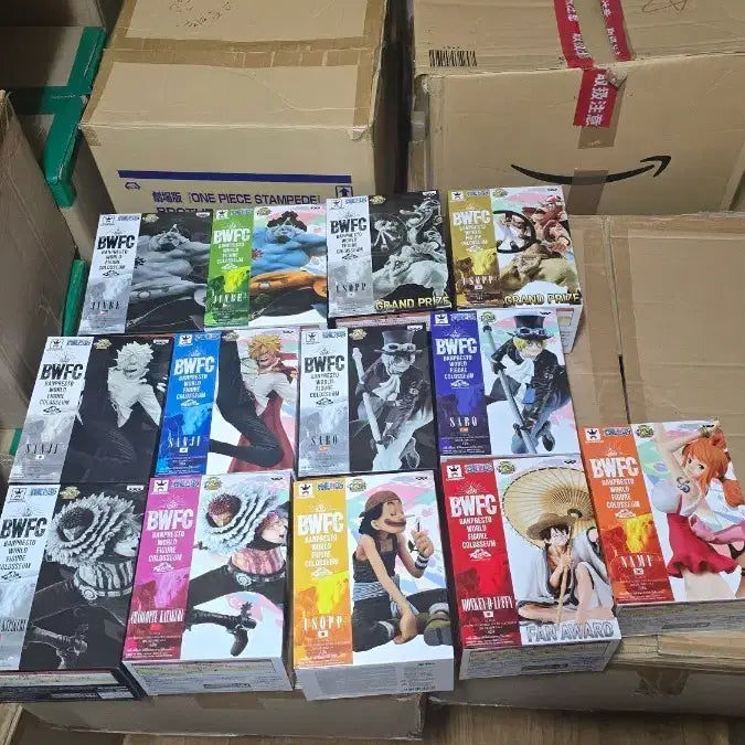 [BUNJANG] 2018 BWFC One Piece Figure Rare Color Set Bundle / (번장최저가미개봉)2018 BWFC 원피스 피규어 레어컬러포함 13개 일괄 판매